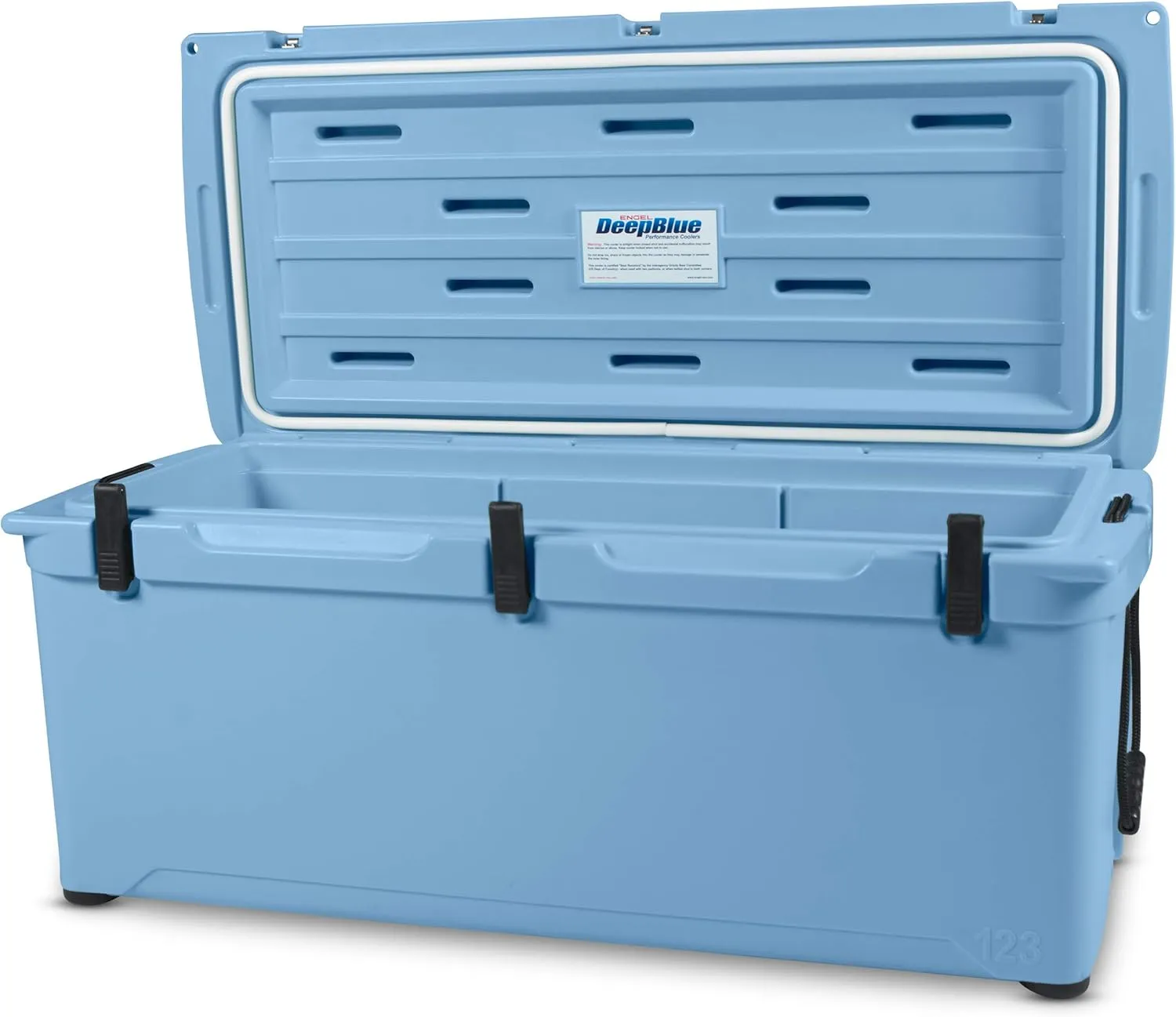 Engel Coolers ENG123 Cooler | 100 Can High Performance Durable Seamless Rotationally Molded Ice Box for Camping, Hunting, and Fishing