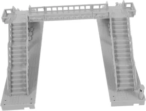 ERINGOGO 1 Set Unfinished DIY Fake Footbridge Model for Railway Scenery Realistic Miniature Home Ornament Creative Pedestrian Building Kit