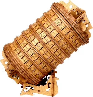 ESC WELT Cryptex - Unique Birch Wood Secret Gift Wrapper - Eco-Friendly 3D Puzzle - Interactive Brainteaser - Money Gift Box with Hidden Compartment