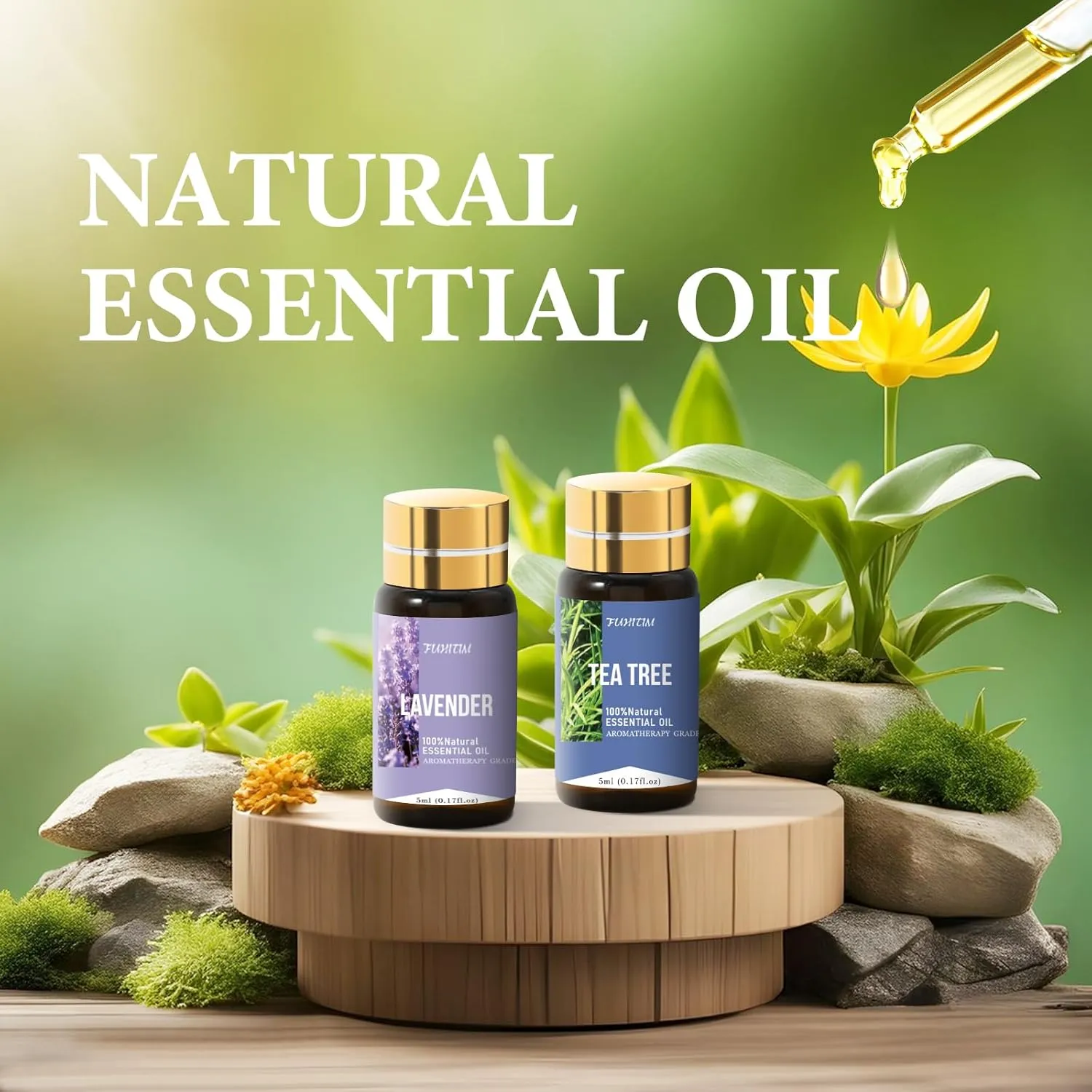 Essential Oil Set - Natural Essential Oils- Perfect for Diffuser, Massage,Soap, Candle Bath Bombs Making, 90x5 ML (0.17oz)