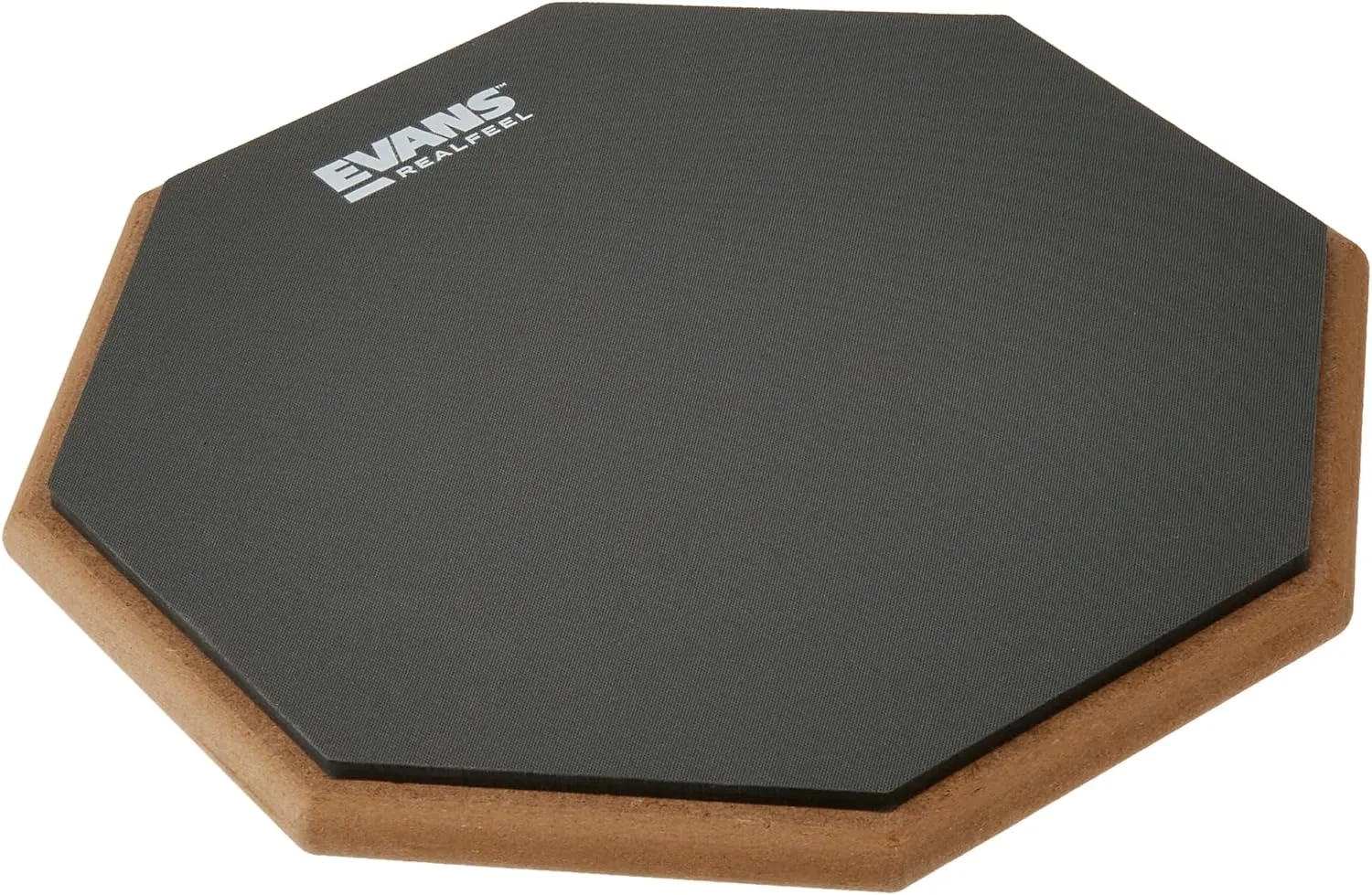 Evans RealFeel - Drum Practice Pad - Drum Pad - Drummer Practice Pad - Gum Rubber & Neoprene, 2 Sided, 12 Inch