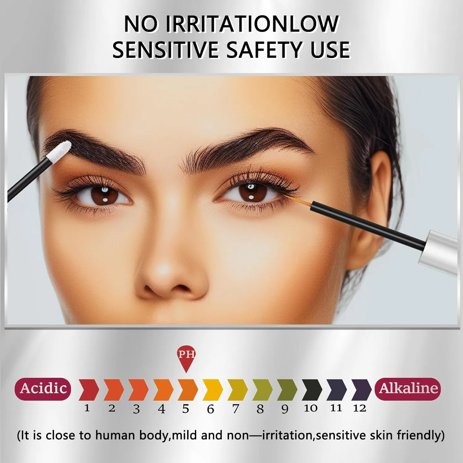Eyelash and Eyebrow Growth Serum Two Piece Set, Eyelash Serum for Eyelash Growth Thickness, Stronger, Healthier Lashes & Brows, Longer, Fuller, and Thicker Lashes, Vegan & Cruelty-Free (3ml 3ml)