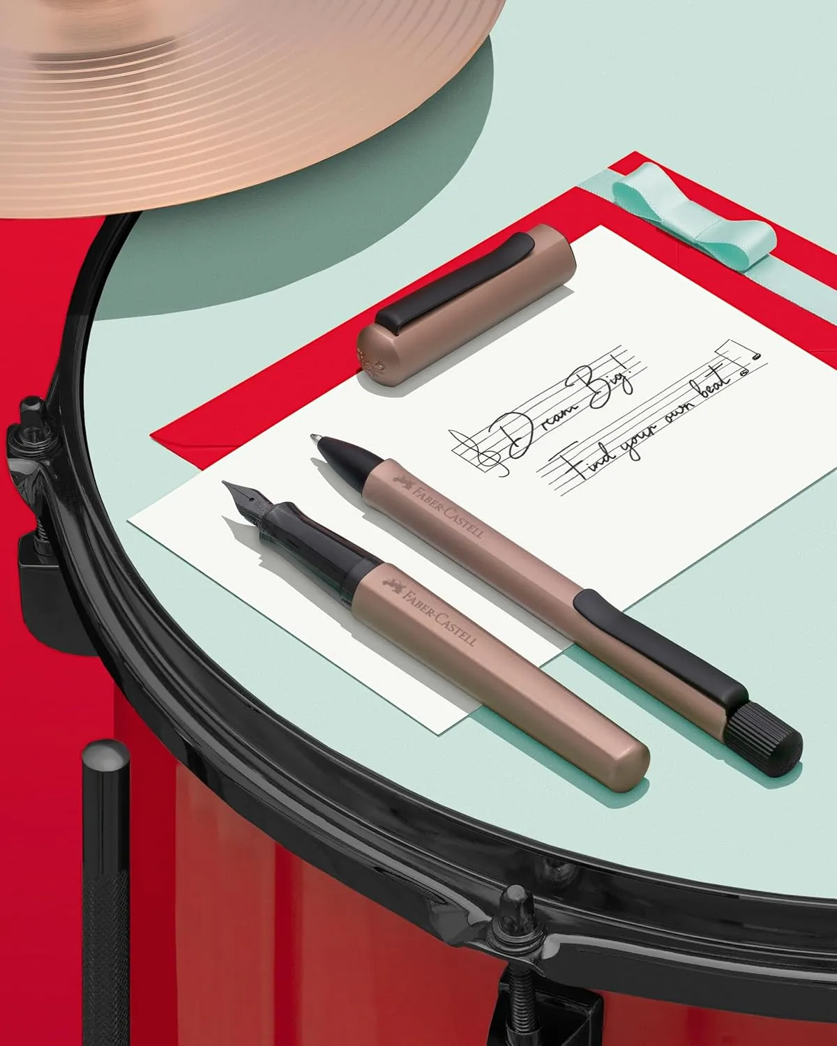 Faber-Castell Hexo Ink roller pen - Bronze