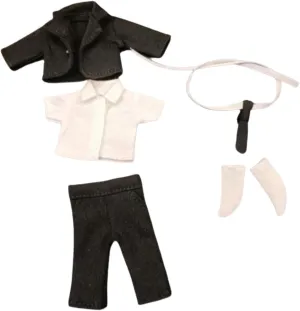 Fashionable Ensemble for 6" Male Action Figures , Black 5Pcs