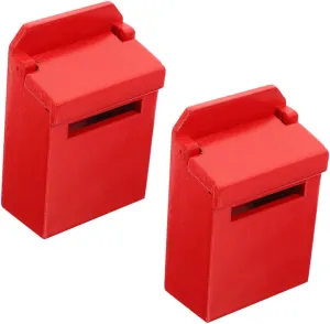 FAVOMOTO 2sets Mini Mailbox Model Wooden Mailbox Figurine for Dollhouse Decor for Creative Play and Imaginative 2pcs*2