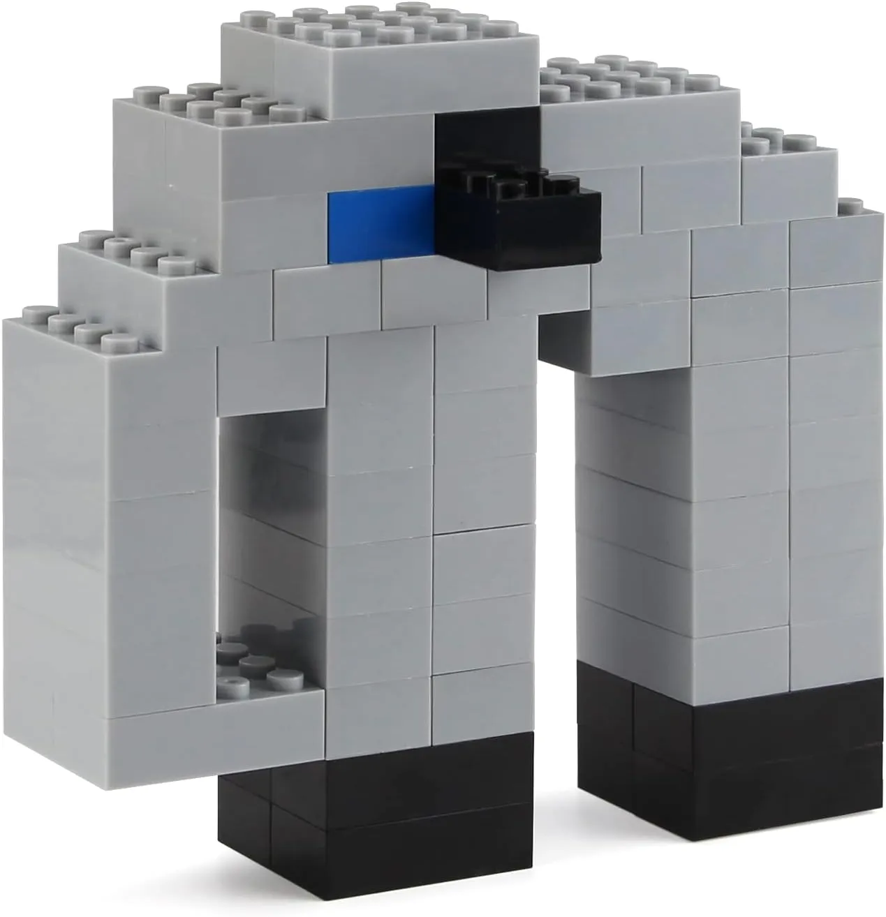 Feleph Basic Parts 320 Pieces 2x4 Light Gray Bricks Building Creative Play Blocks Set Toy Accessories Combine with Major Brick Brands (Gray Light)