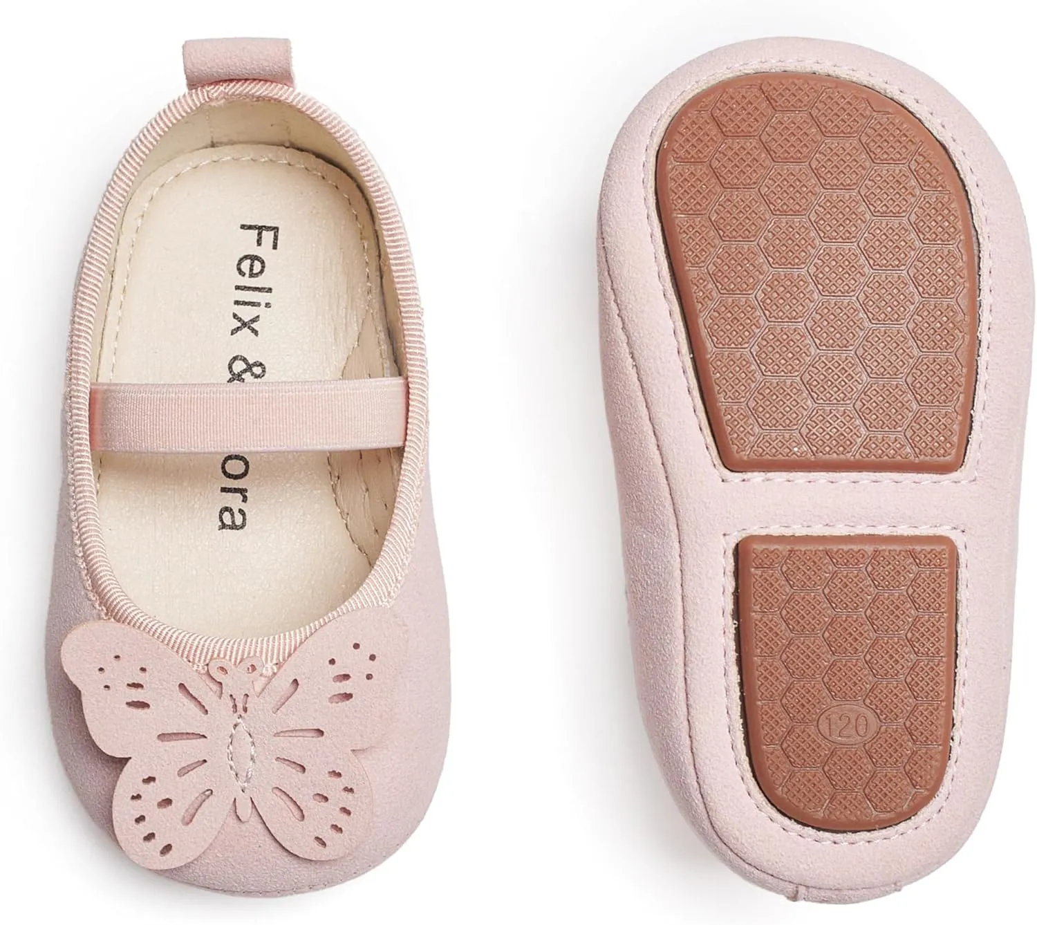 Felix & Flora Soft Sole Baby Shoes - Infant Baby Walking Shoes Moccasinss Rubber Sole Crib Shoes