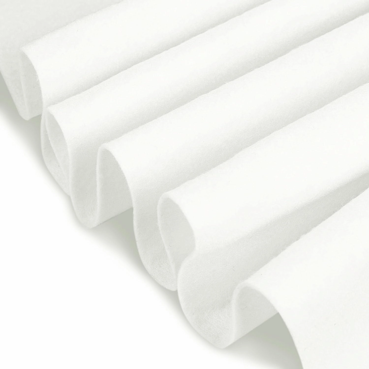 Felt Fabric 1.8 mm Thick Felt 36" x 72", Soft Durable Felt Fabric by The Yard Felt Sheets for Arts and Crafts DIY Sewing Crafting Projects (White)