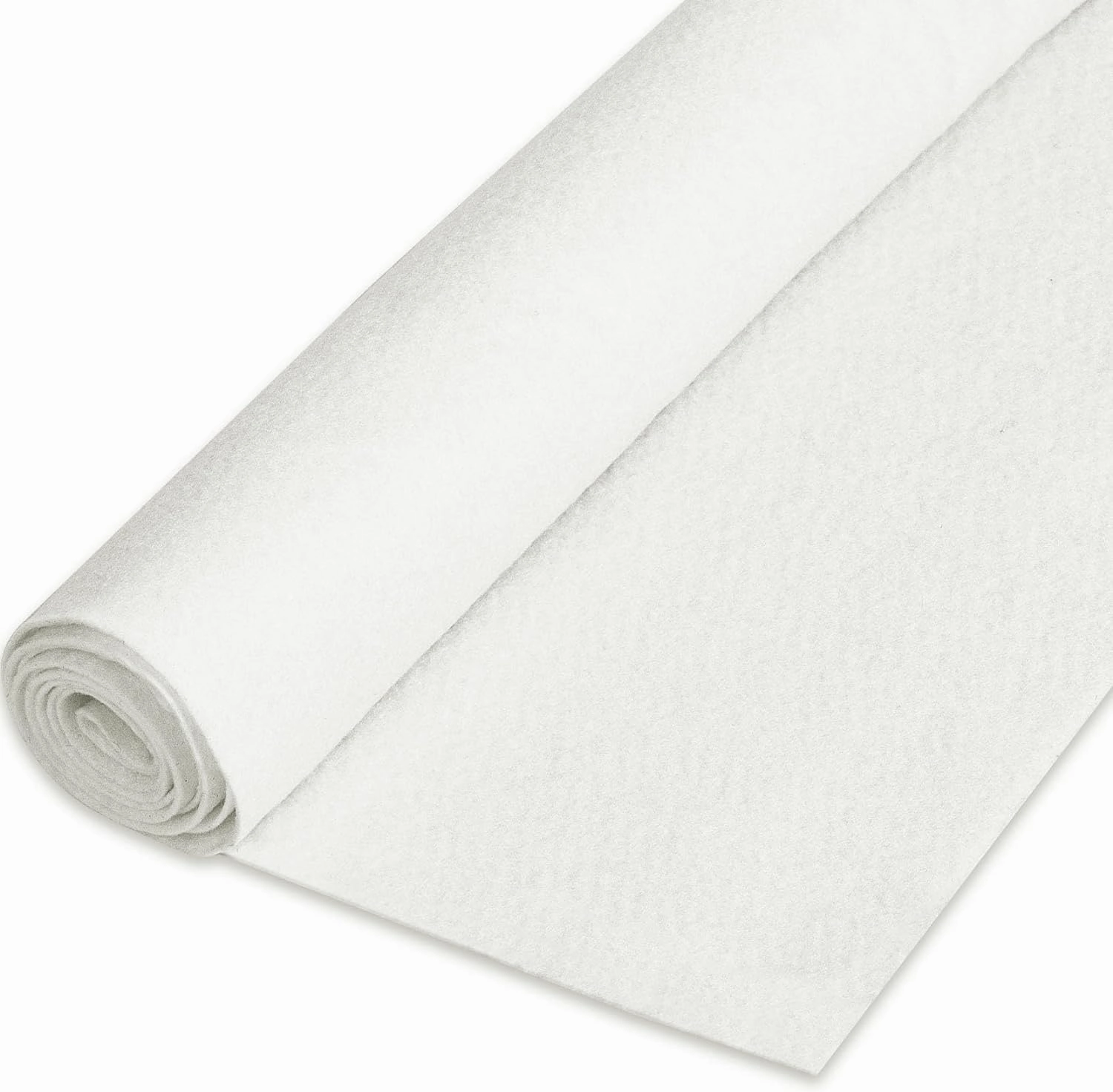 Felt Fabric 1.8 mm Thick Felt 36" x 72", Soft Durable Felt Fabric by The Yard Felt Sheets for Arts and Crafts DIY Sewing Crafting Projects (White)