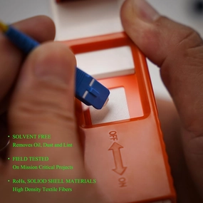 Fiber Cleaner - CSILU's Fiber Cleaner for SC/FC/ST/LC/MU/MTP/MPO connectors etc. Cleaning with 800  Cleans (Box)