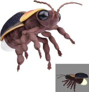 Firefly Plush Toy, Lifelike Firefly Stuffed Animals 16in, Realistic Soft Big Firefly Plushie Model Toy, Unique Plush Gift Collection for Kids