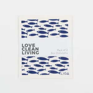 Fish & Wave Eco Dishcloth