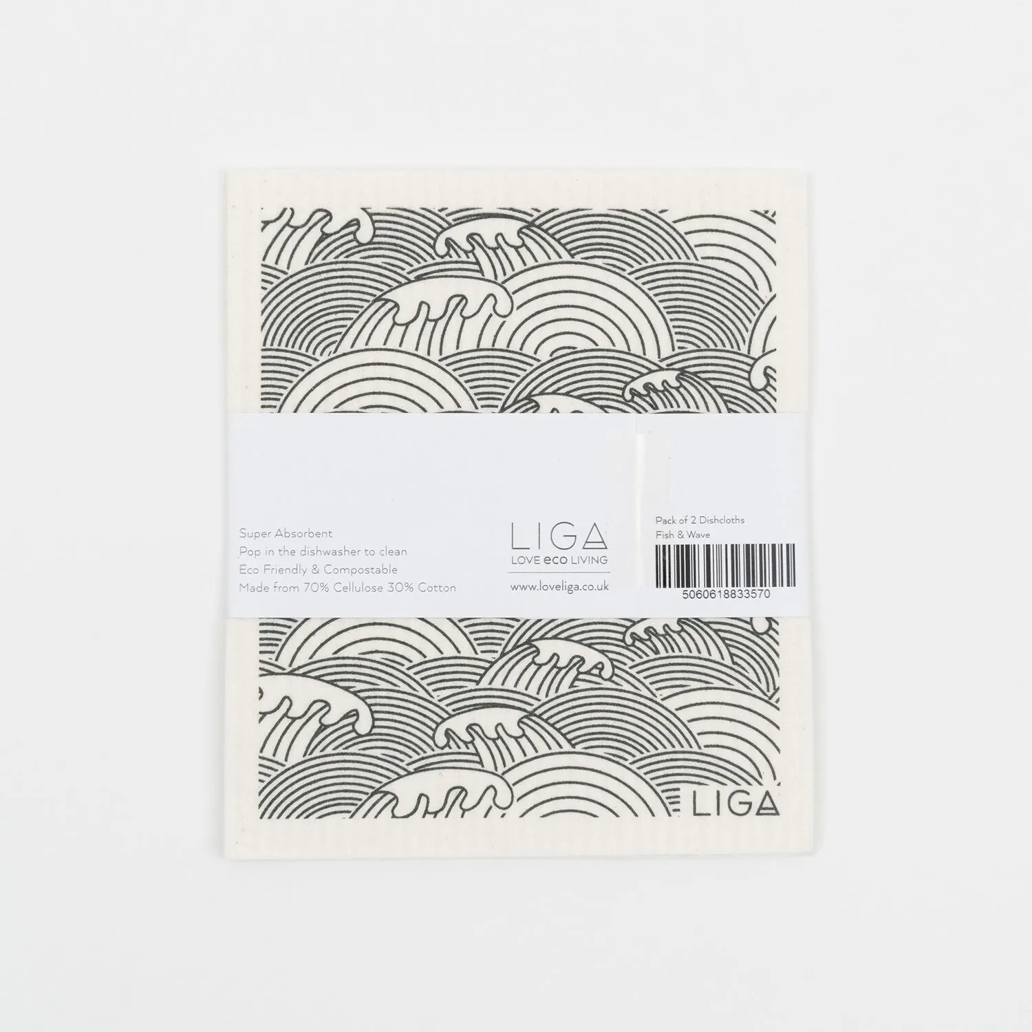 Fish & Wave Eco Dishcloth
