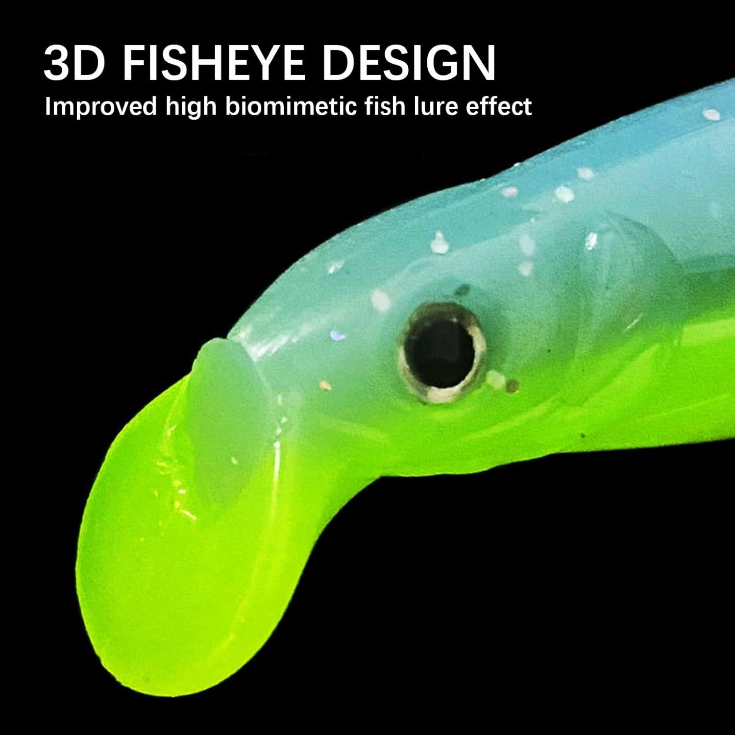 Fishing Lure Set, Bionic Fishing Lure Soft Plastic Bait, Swim Bait, Realistic Creative Bait Set,Fishing Essential Bait(3/5/6/7 Pcs) (21PCS)