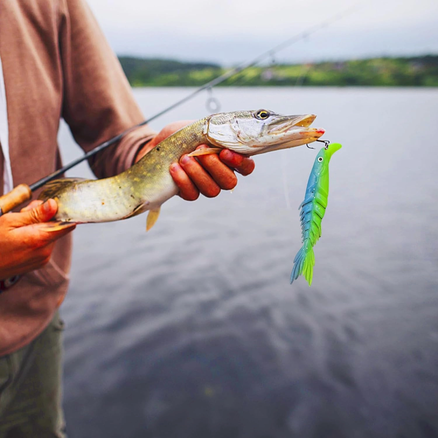 Fishing Lure Set, Bionic Fishing Lure Soft Plastic Bait, Swim Bait, Realistic Creative Bait Set,Fishing Essential Bait(3/5/6/7 Pcs) (21PCS)