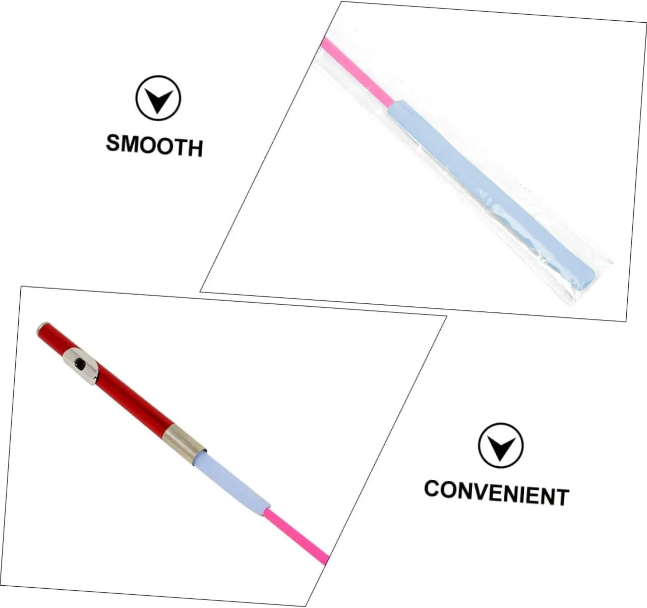 Flute Cleaning Stick Smooth Polished Cleaning Rod for Flute Clarinet Safe Material Accessory Lovers Musicians