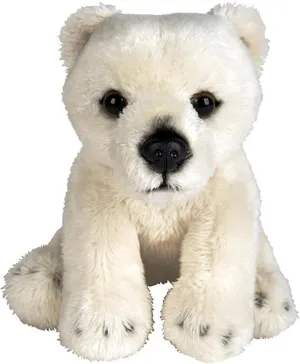 Forest & Twelfth 5" Stuffed Polar Bear, Soft Plush Toy, Cute Stuffed Animal for Boys and Girls, Realistic Looking Small Stuffed Animals, Nursery and Room Decor (5" Polar Bear)