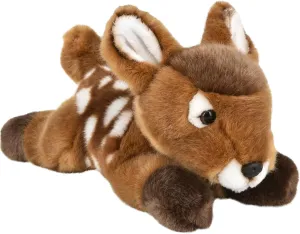 Forest & Twelfth 9.5" Deer Laying Stuffed Animal, Lifelike Soft Plush Toy for Cuddles, Bedtime, Play, Huggable Plushie for Sleeping, Home Décor, Snuggly Gift for Kids (Deer)
