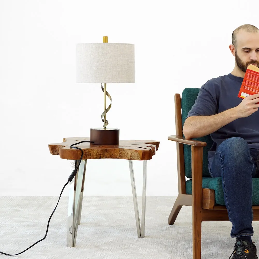 Foundry Twisted Metal Table Lamp