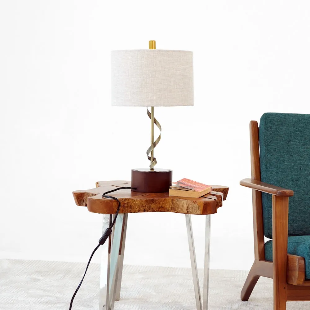 Foundry Twisted Metal Table Lamp