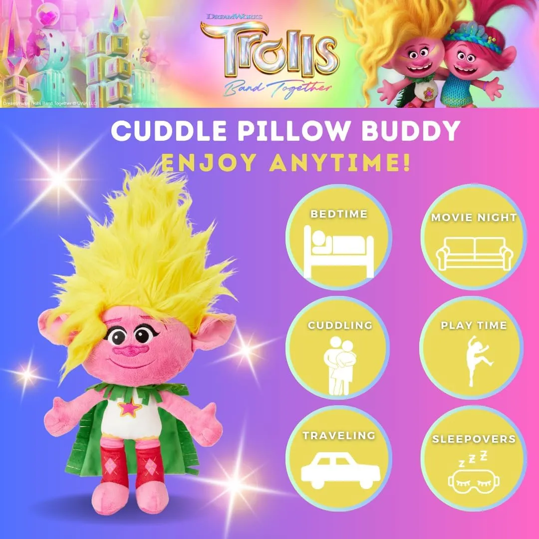 Franco DreamWorks Trolls 3 Band Together Sister Viva Kids Bedding Super Soft Plush Cuddle Pillow Buddy, (Officially Licensed Product)