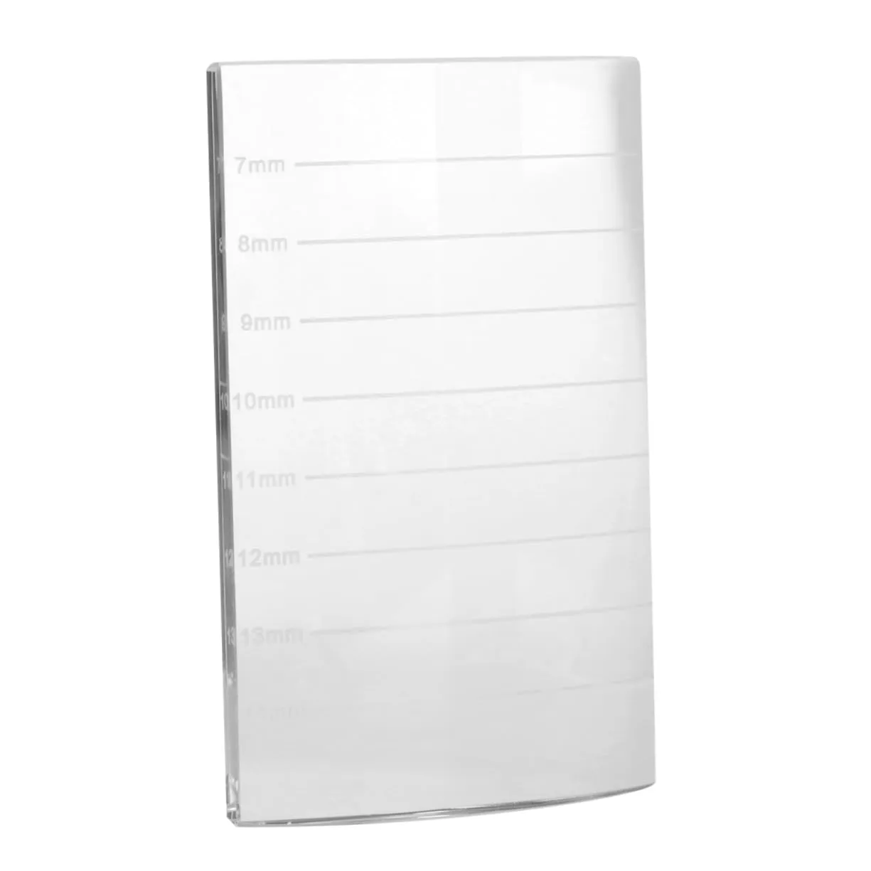 FRCOLOR 3pcs Glass Eyelash Extension Pallet Holder Makeup Tool for Eyebrow and Eyelash Application Smooth Markings Easy to Clean Design for Salons and Individual Use