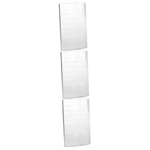 FRCOLOR 3pcs Glass Eyelash Extension Pallet Holder Makeup Tool for Eyebrow and Eyelash Application Smooth Markings Easy to Clean Design for Salons and Individual Use