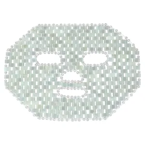 FRCOLOR Jade Facial Mask Natural Jade Stone Anti-Aging Facial Sleeping Eye Mask Beauty Skincare Massage Tool for Dark Circles & Puffiness, Facial Massage Tool