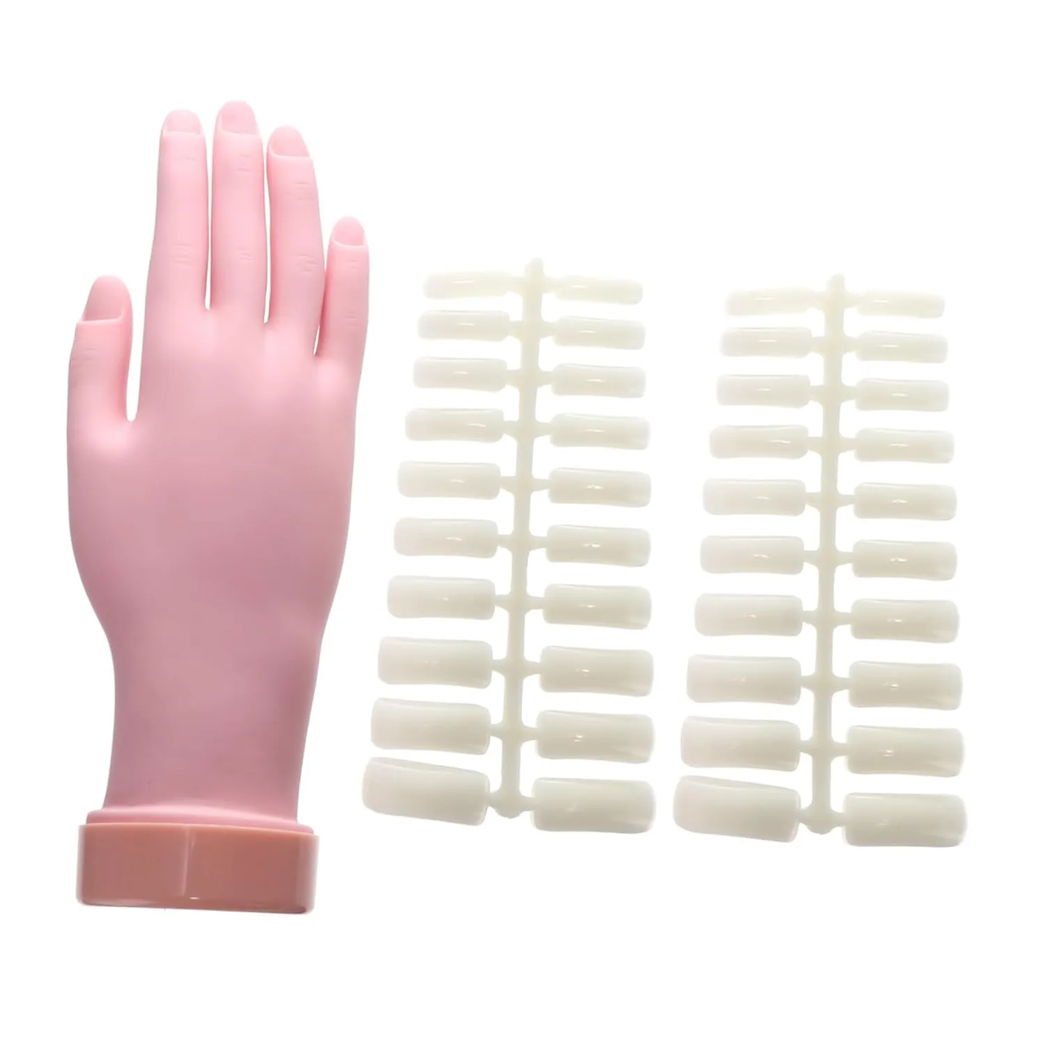 FRCOLOR Nail Art Practice Hand Manicure Training Fake Hand Silicone Fake Hand for Nail Art Display