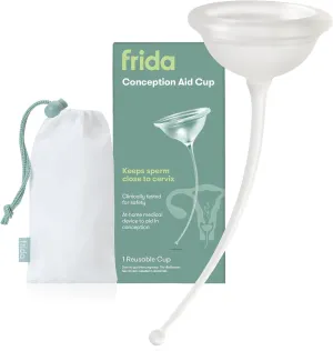 Frida Fertility Conception Aid Cup | Natural Conception Aid Cup for Fertility Support, Aids in Conception for Women, Keep Sperm Close to Cervix, Reusable with Storage Bag, Soft   Flexible Silicone