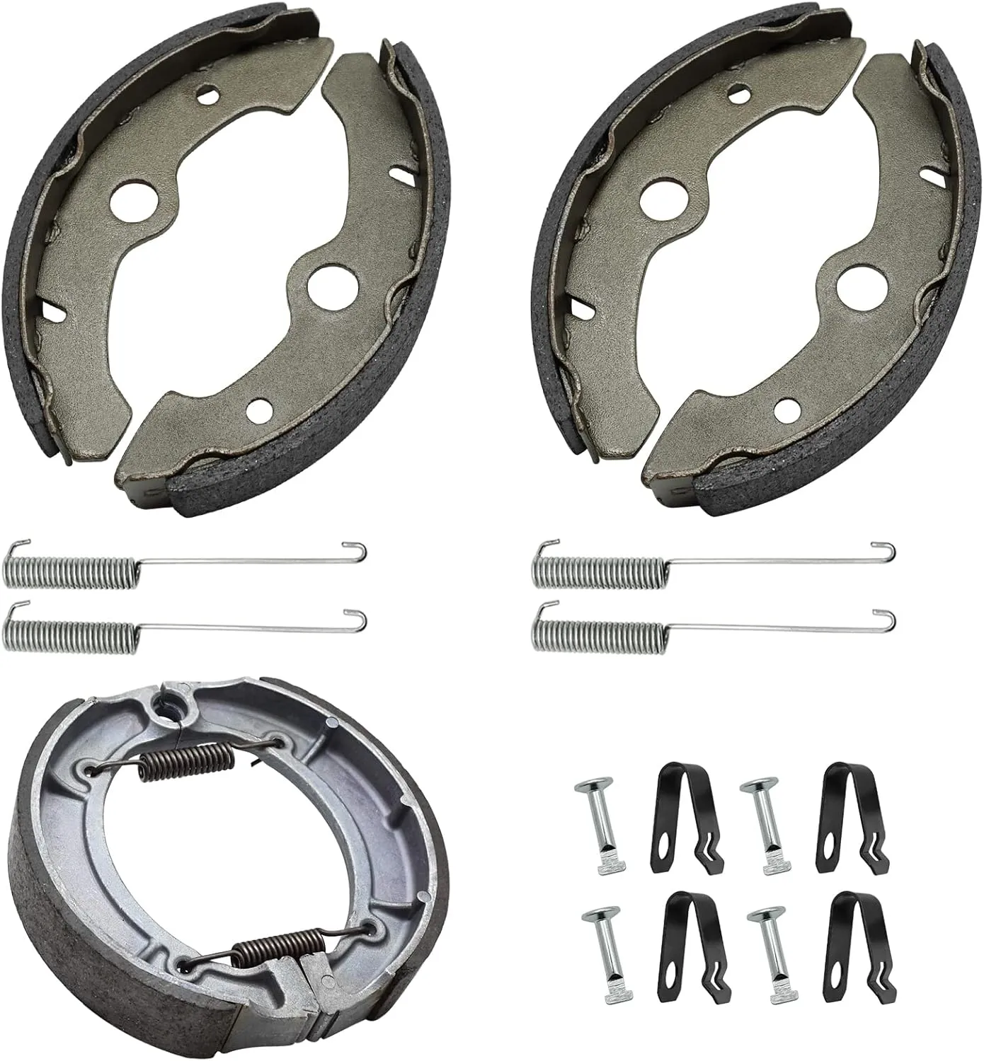 Front & Rear Brake Shoes for Yamaha Big Bear 350 1996-1998 Kodiak 400 1993-1998