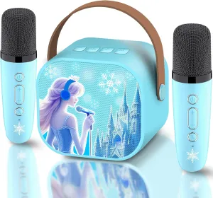 Frozen Toys for Girl Gift Kids Karaoke Machine Toys Princess Toys 3 4 5 6 7 8 9 10 Year Old Girl Birthday Gifts Kids Toys,Mini Microphone,Girl Toys Age 4-5, 4 Year Old Girl Birthday Gifts
