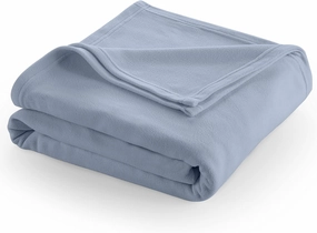 Full/Queen Size Fleece Blanket | Comfy Supersoft Fleece Blanket Full Size – All-Season Light Weight Throw Blanket | Luxuriously Soft | Throw Blanket for Couch and Sofa | Machine Wash | Blue