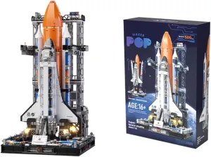 FunXylophy Space Building Block, Super Shuttle Building Bricks, Engineering Assembly Present and Collectible Kit for Adults (2200PCS)