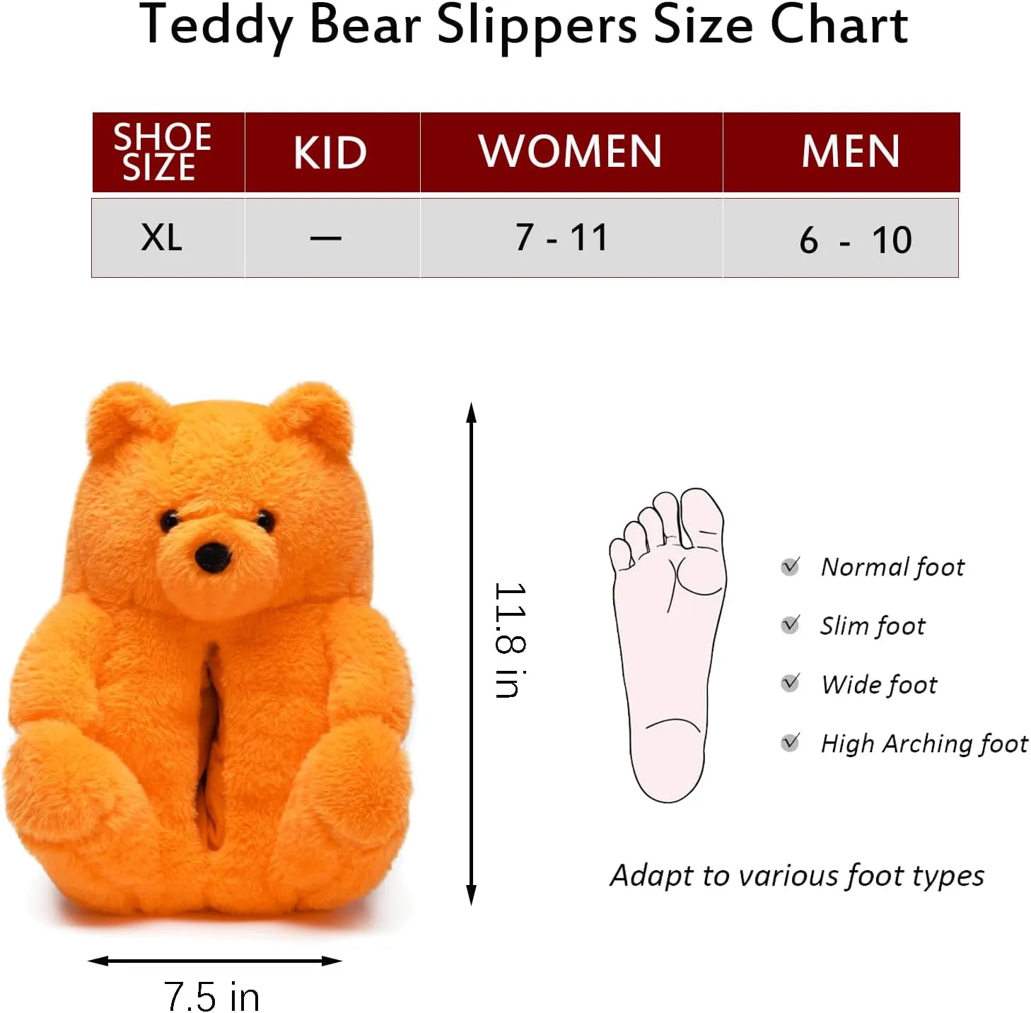 Fuzzy Women's Teddy Bear Slippers,Cozy Women Indoor House Shoes,Fun Costume for Adults,Cute Bedroom Slippers for Women Birthday Valentine's Gift Ideas