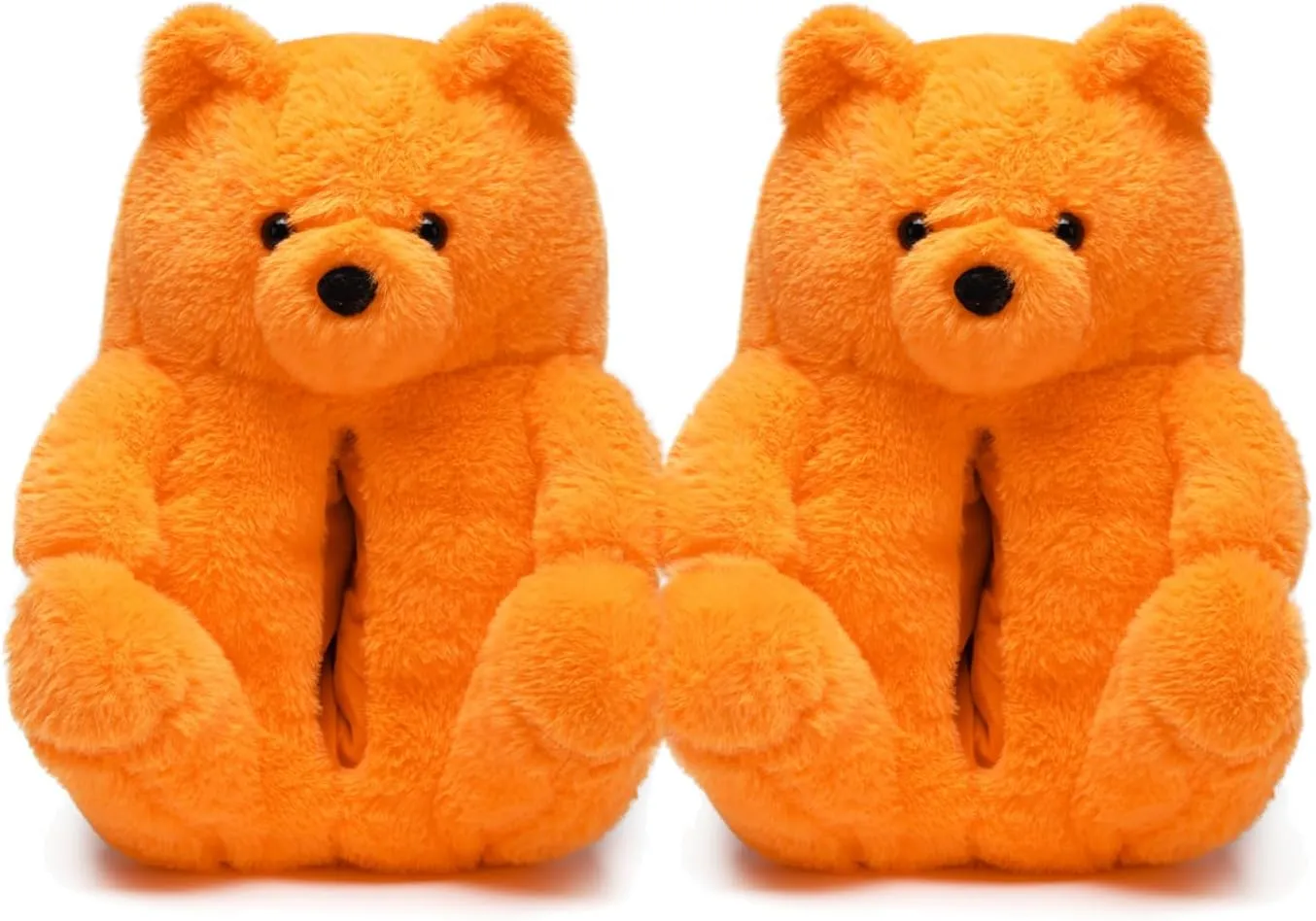 Fuzzy Women's Teddy Bear Slippers,Cozy Women Indoor House Shoes,Fun Costume for Adults,Cute Bedroom Slippers for Women Birthday Valentine's Gift Ideas