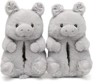 Fuzzy Women's Teddy Bear Slippers,Cozy Women Indoor House Shoes,Fun Costume for Adults,Cute Bedroom Slippers for Women Birthday Valentine's Gift Ideas