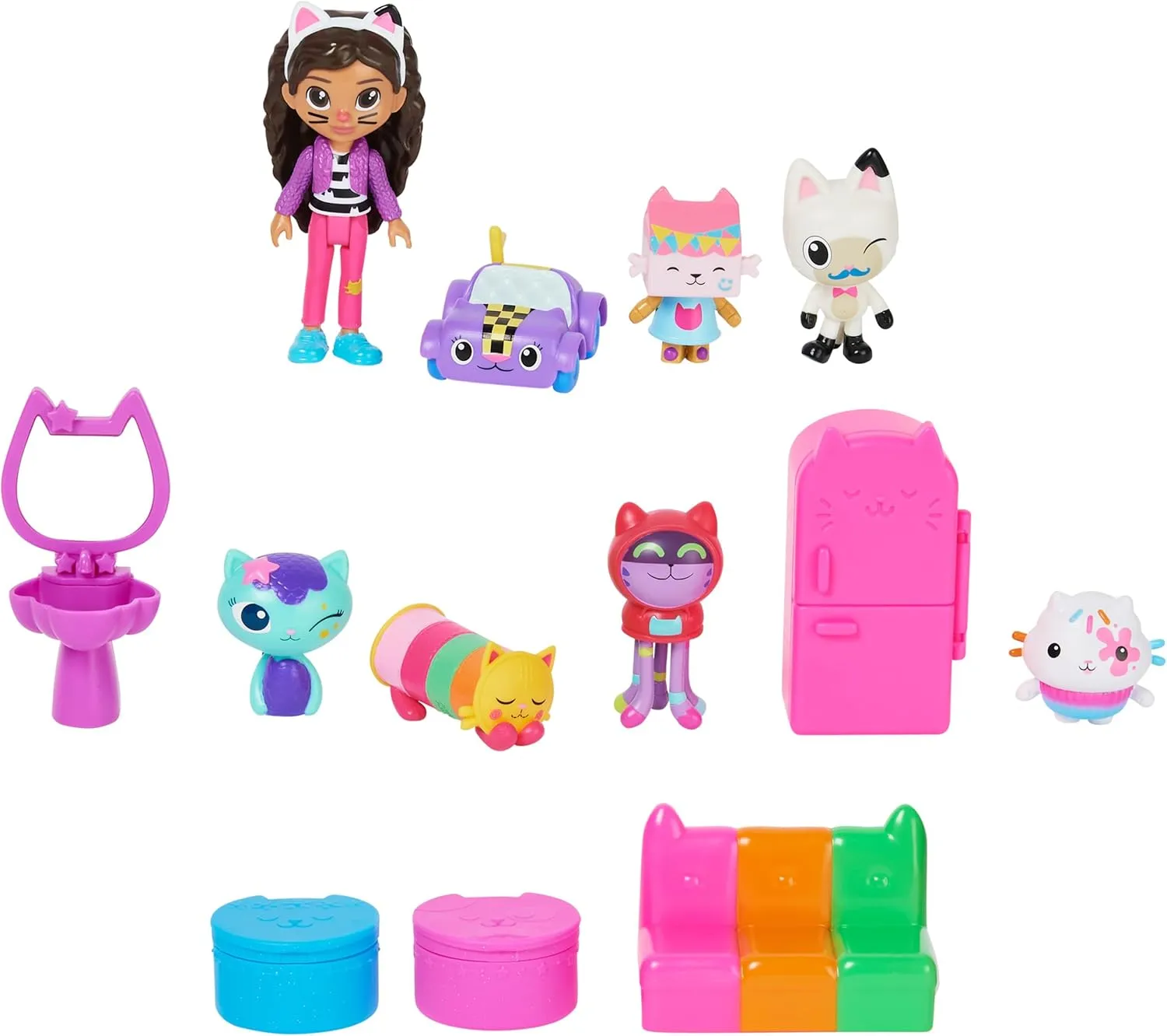 Gabby's Dollhouse, Surprise Pack, (Amazon Exclusive) Toy Figures and Dollhouse Furniture, Kids Toys for Girls and Boys Ages 3 and up