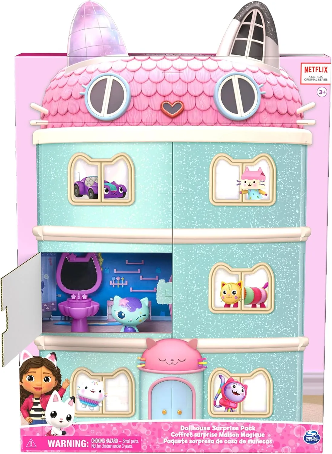 Gabby's Dollhouse, Surprise Pack, (Amazon Exclusive) Toy Figures and Dollhouse Furniture, Kids Toys for Girls and Boys Ages 3 and up