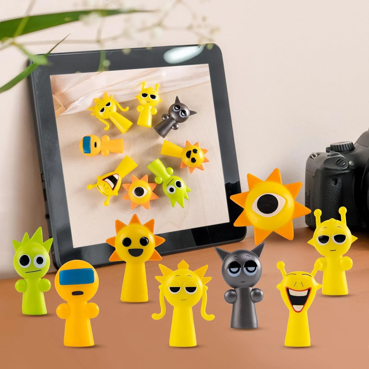 Game-Themed Collectible Action Figures Fun Plush Decor Set for Adult Display Enthusiasts (8Pcs)