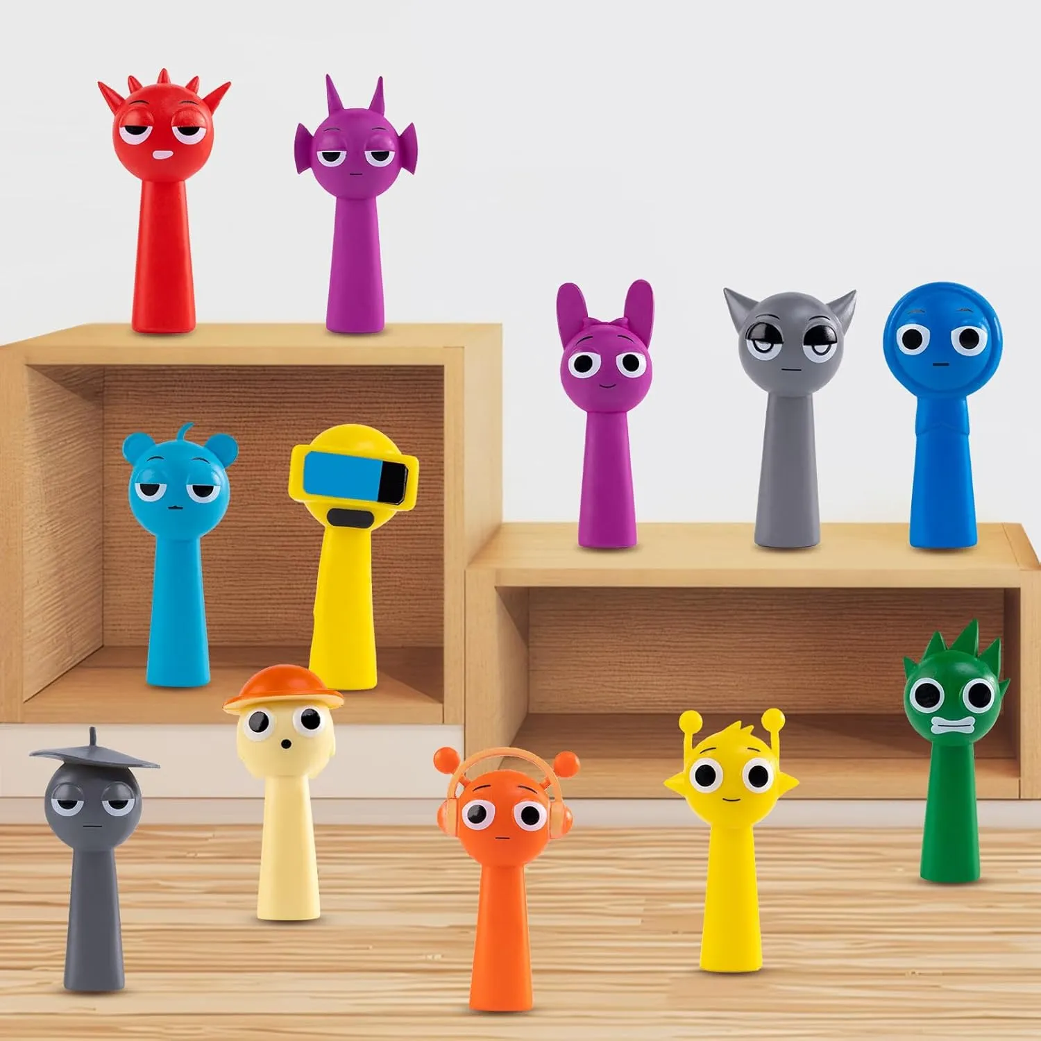 Game Toy Collectible Action Figures Fun Adult Decor Set with Durable Character Designs (12Pcs)