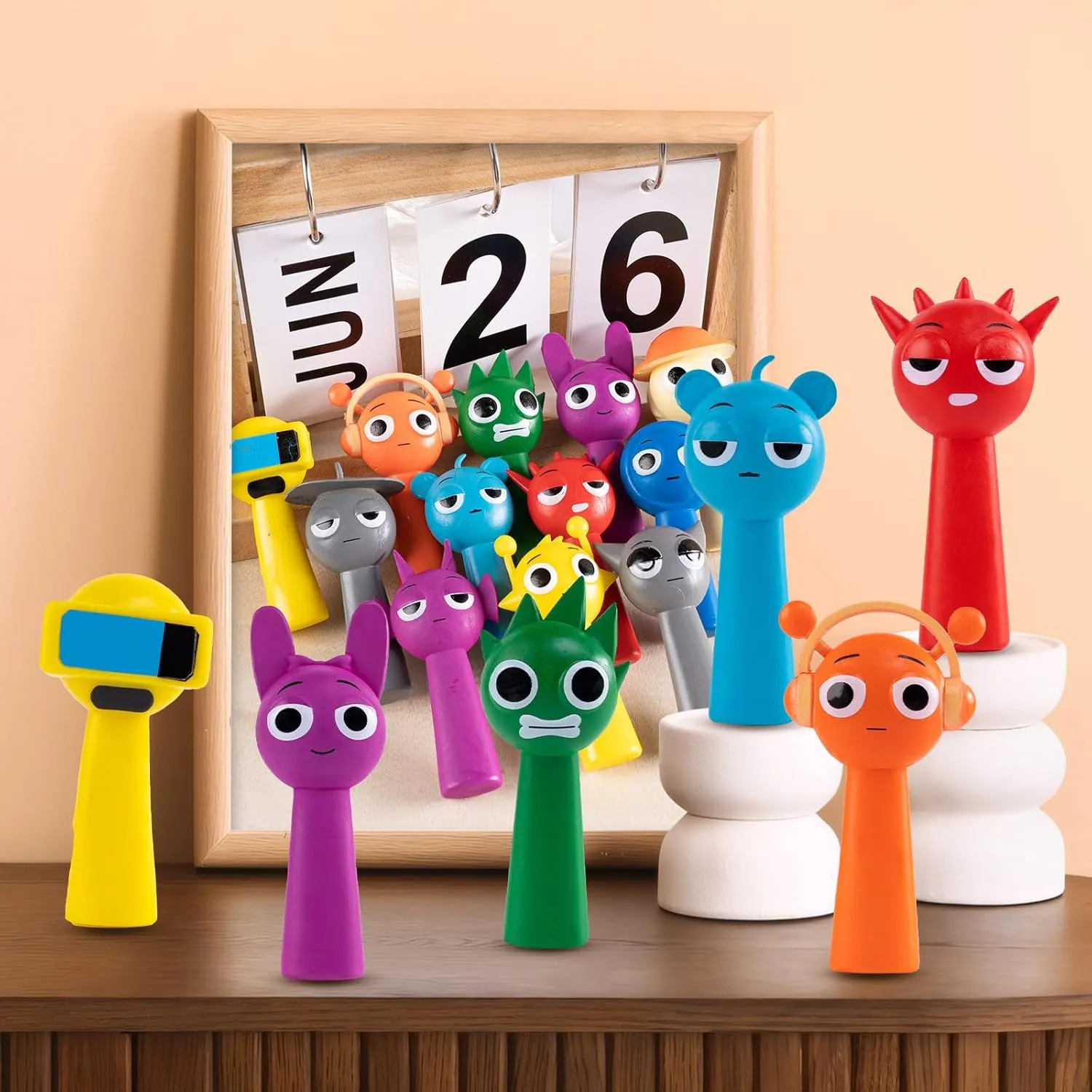 Game Toy Collectible Action Figures Fun Adult Decor Set with Durable Character Designs (12Pcs)