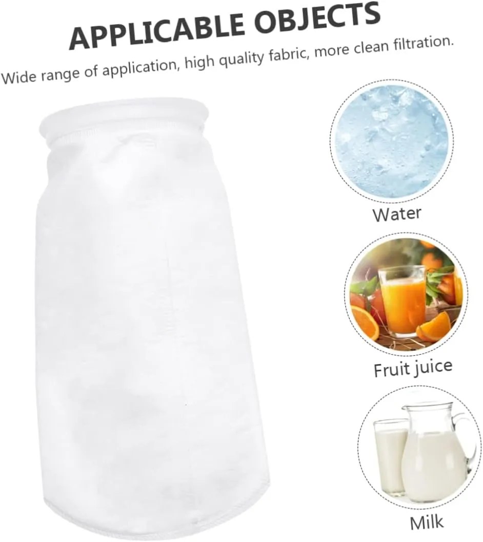 Garneck Soy Milk Filter Bag Set 1um Reusable Strainer for Yogurt Food Strainer