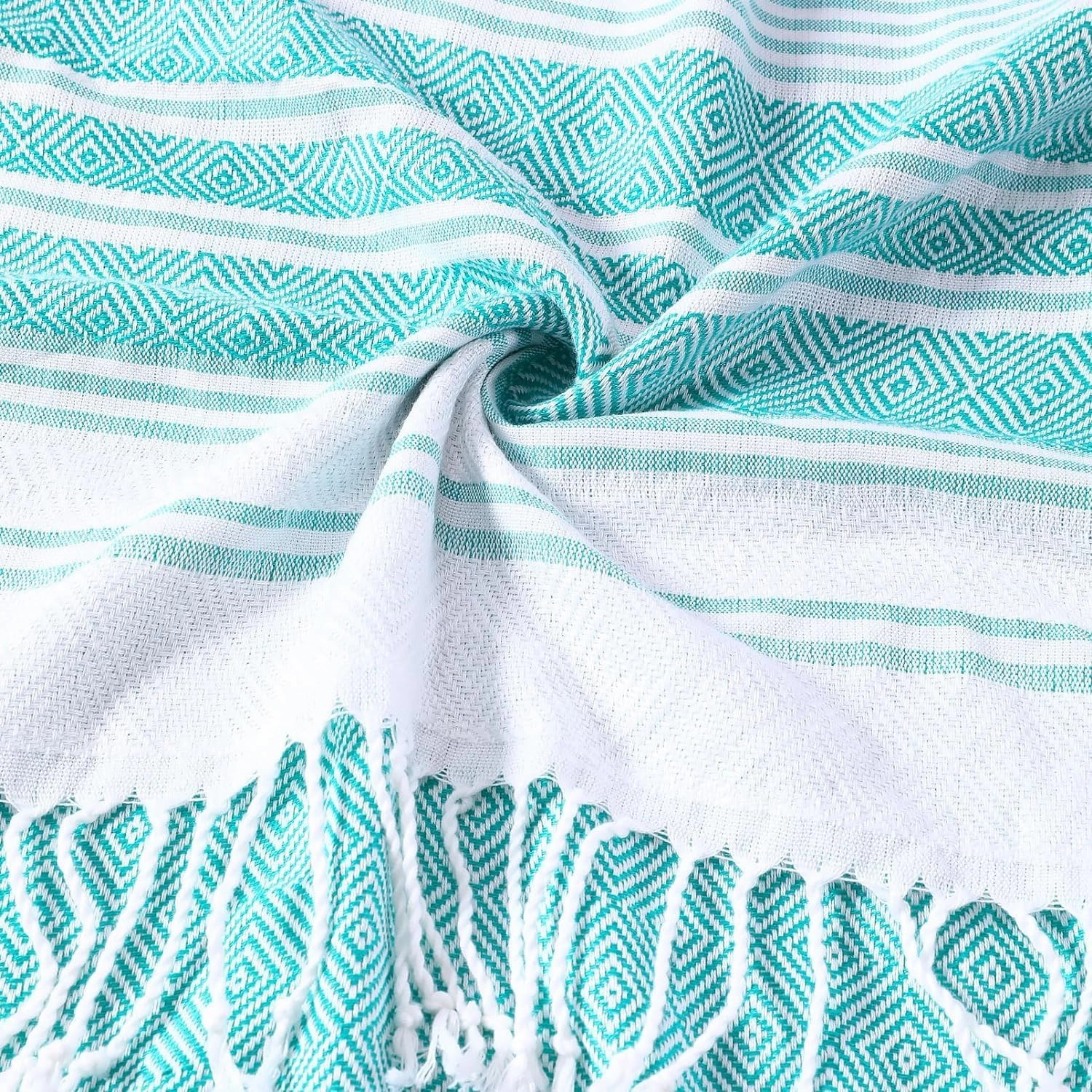 Genovega 6 Packs Oversized Turkish Beach Towels Set Bulk 74"x38" Extra Large Sand Free Quick Dry Swim Bath Camping Pool Towel Travel Blanket Adult Essentials Cruise Accessories Vacation Stuff
