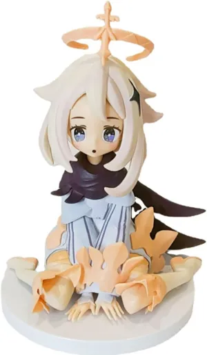 Genshin Impact Anime Figure Paimon Kneeling Anime Action Figurine Merch Creative Figure Ornaments Exquisite Figure 5.1 Inch