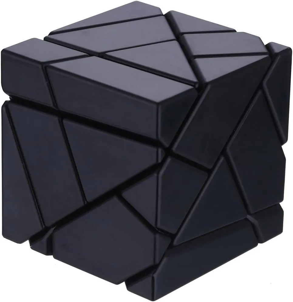 Ghost Speed Cube 3x3 Abnormity Stickerless Magic Puzzle with 2 Sets of Stickers