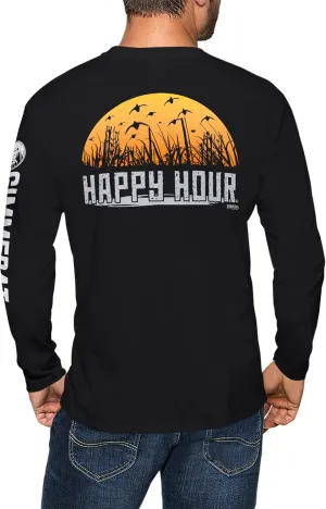 GIMMEDAT Happy Hour Duck Hunting Long Sleeve Shirt Man Woman Gift Fun