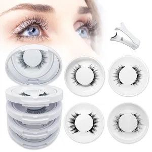 Ginani Magnetic Eyelashes with Applicator,Magnetic Eyelashes Natural Look, Ginani Magnet Lashes without Eyeliner,No Glue Needed Soft Lashes Kit for Women(Devil Camellia Iris Simple)