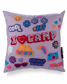 Girls Ultra-Soft "Emoji" Autograph Pillow with Marker