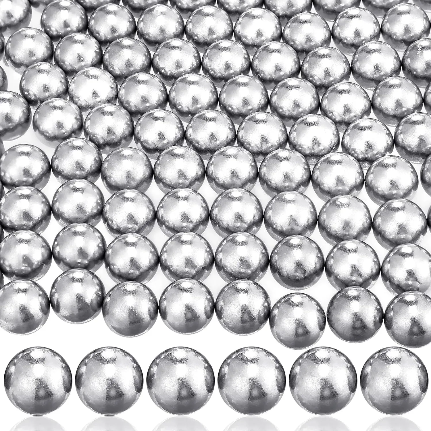 Gisafai 150 Pcs 68 Caliber Aluminum Paintball Ammo Practice Paintball Powerful Non Lethal for Shooting Training Practice